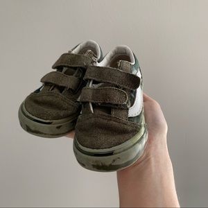 Kids Velcro strap vans. Camo, sz 5